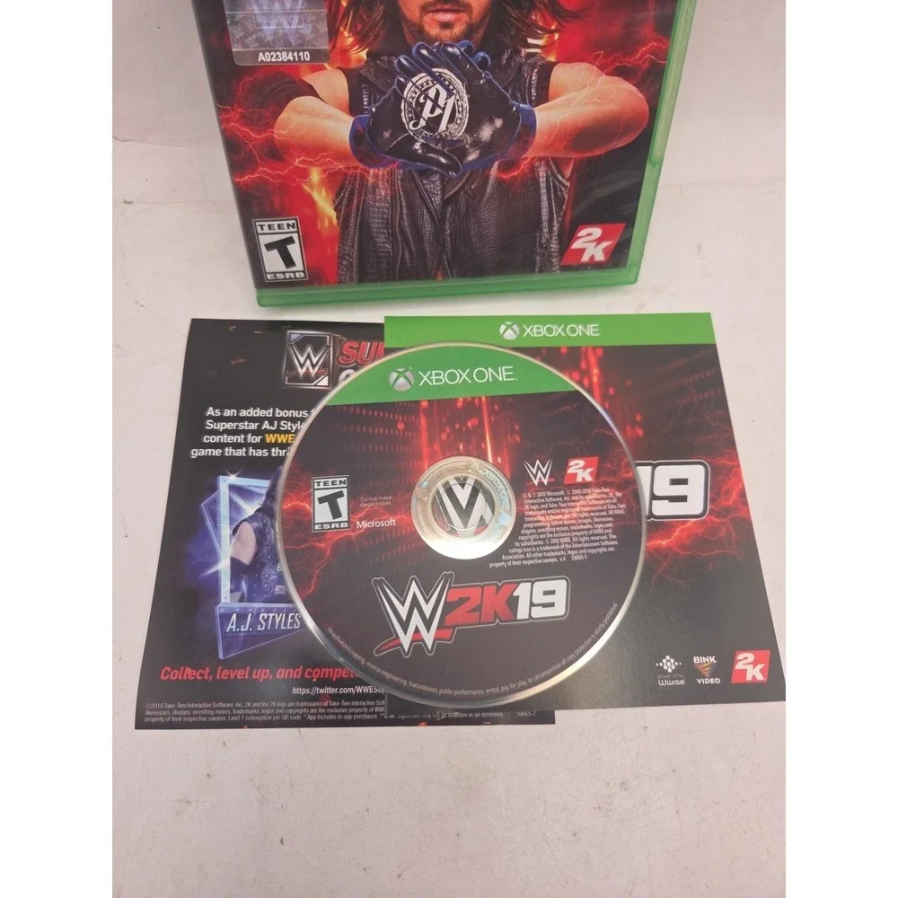 WWE 2K19 - MICROSOFT XBOX ONE 2K VIDEO GAME CIB Complete WITH MANUAL